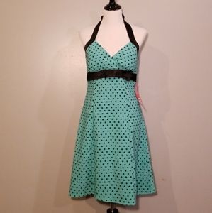 Ruby Rox Vintage-Inspired Polka Dot Dress